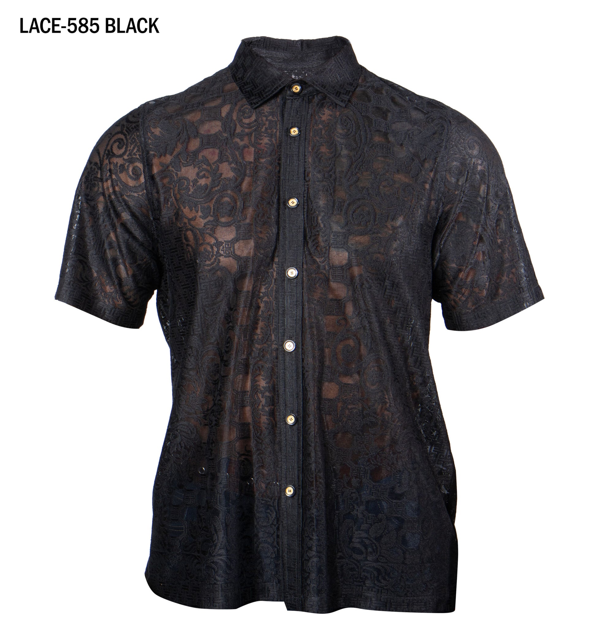 Prestige LACE-585 Short Sleeve Shirt - Black