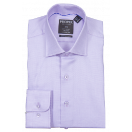 Proper Contemporary Fit Regular Cuff Pure Cotton Wrinkle Free Shirt - P205ET0R - Lavender