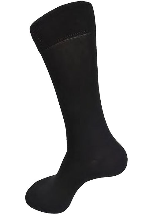 Vannucci Men's Solid Italian Fabric Socks V1126