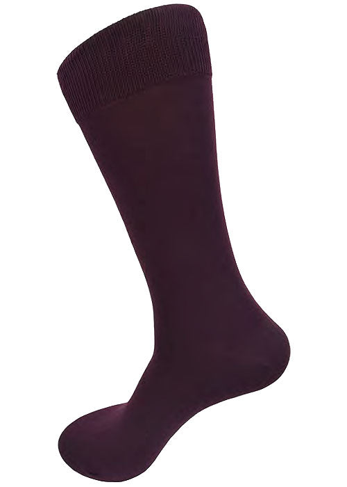 Vannucci Men's Solid Italian Fabric Socks V1126 Burgundy / Regular / V1126 Solid Vannucci Men's Solid Italian Fabric Socks V1126 Burgundy / Regular / V1126 Solid