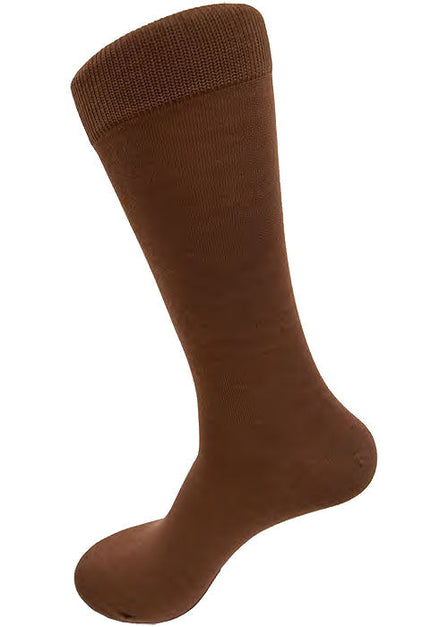 Vannucci Men's Solid Italian Fabric Socks V1126 Big & Tall