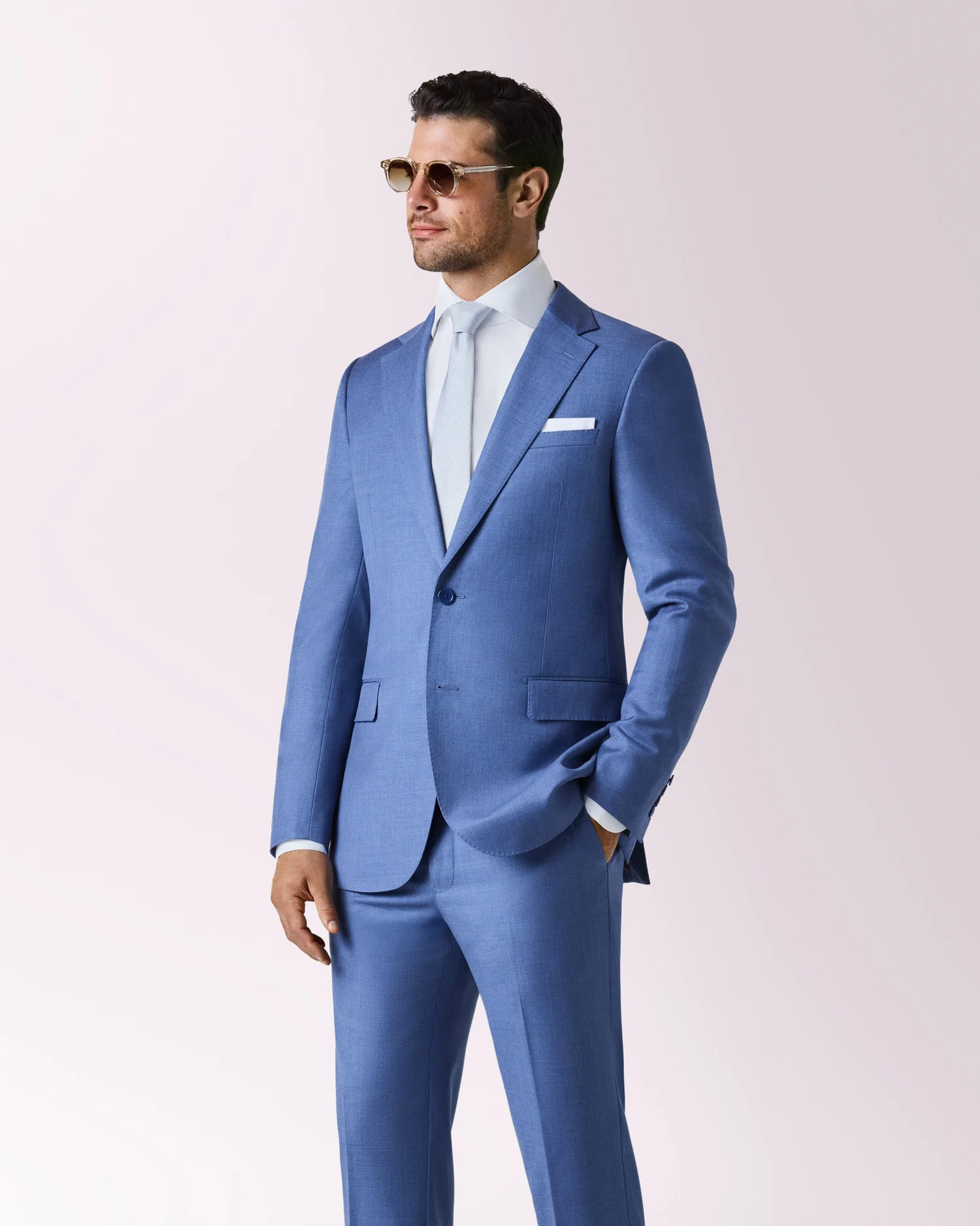 Baroni Steel Blue Suit Modern Fit