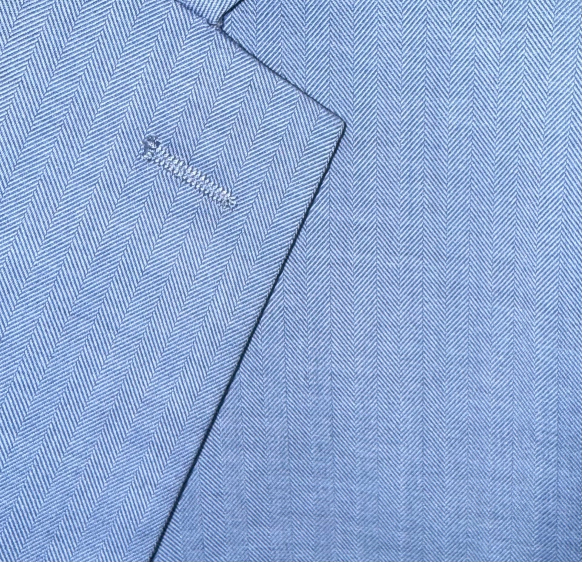 Stretch Luxury Herringbone Vested Suit - Modern Fit