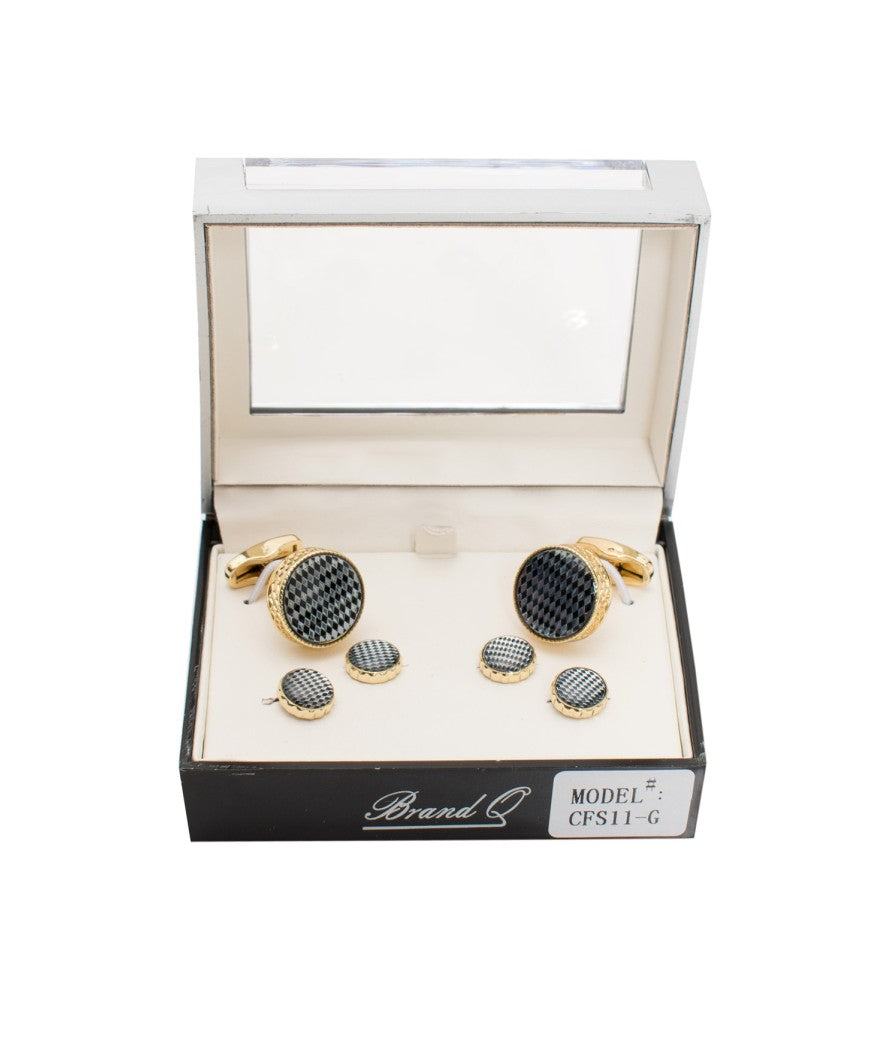 Men's CFS11 - Cufflinks with Tuxedo Studs