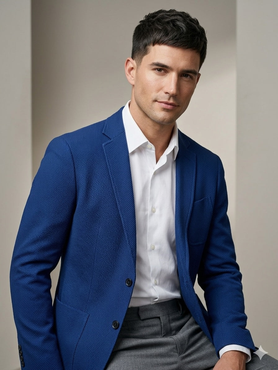 Bergamo Elegant - Stretch Jacket - New Blue
