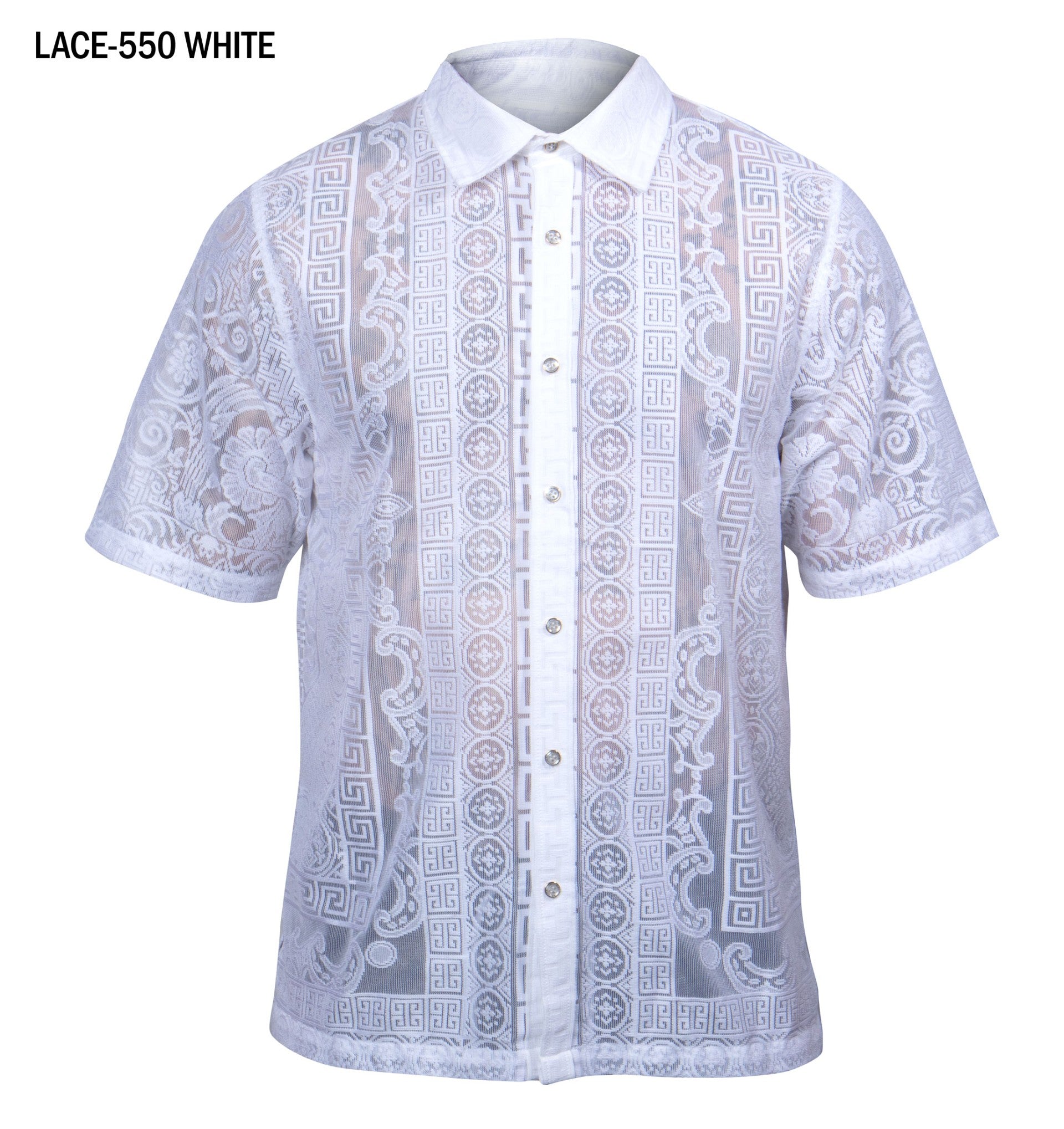 Prestige LACE-550 Short Sleeve Shirt - White