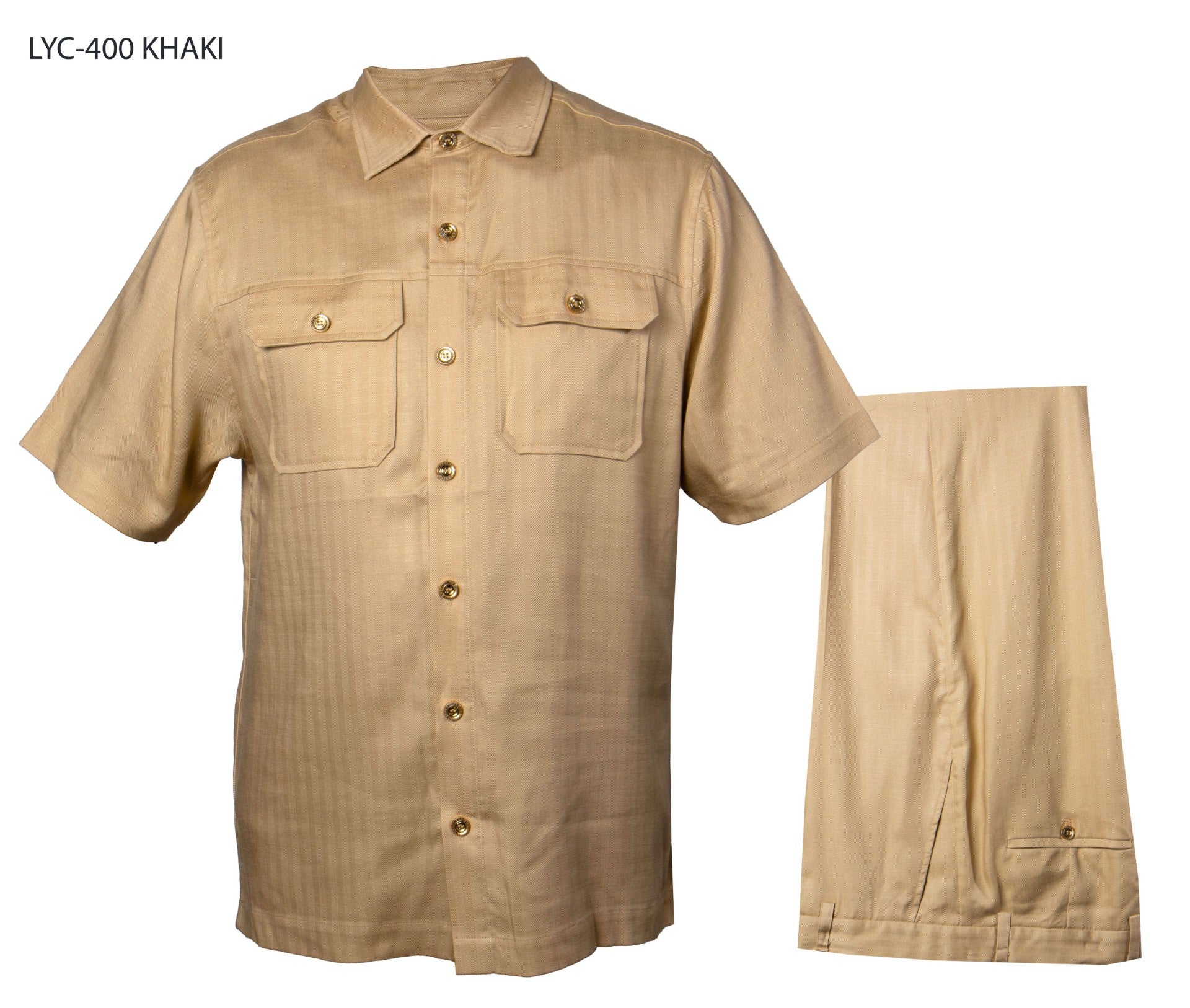 Prestige  LYC-400  Men's Suit Set - Khaki