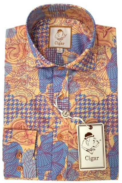 Bergamo Elegant M-1806 Full Sleeve Sport Shirt - Teal