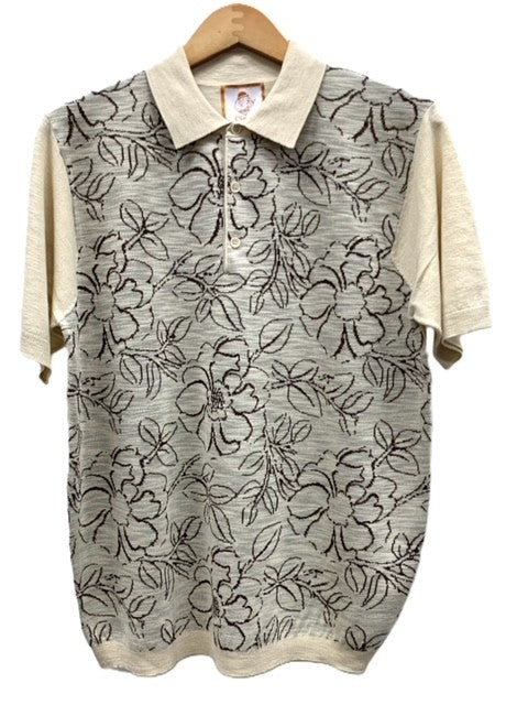 Bergamo Elegant PJ-1509 Short Sleeve Sport Shirt - Cream