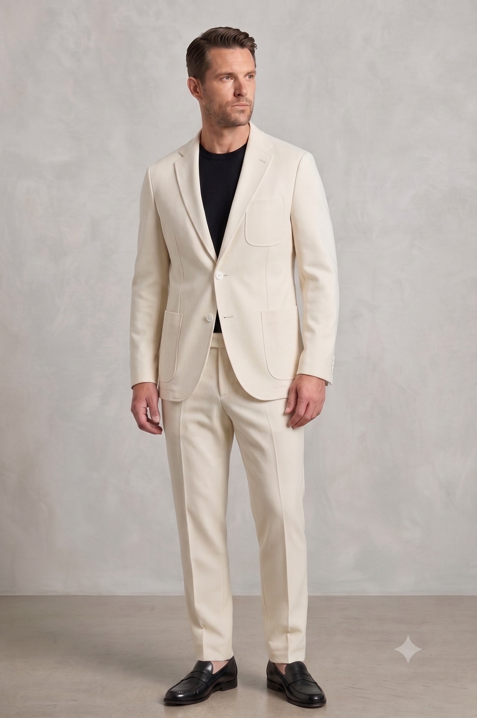 Bergamo Elegant - White Suit AK074TP