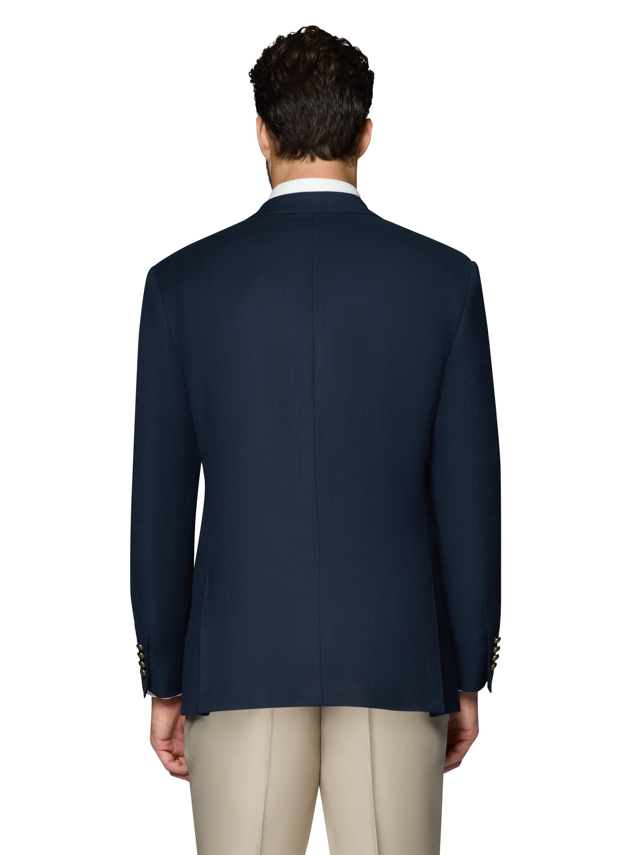 Berragamo Elegant Wool Blazer Modern Fit - Navy
